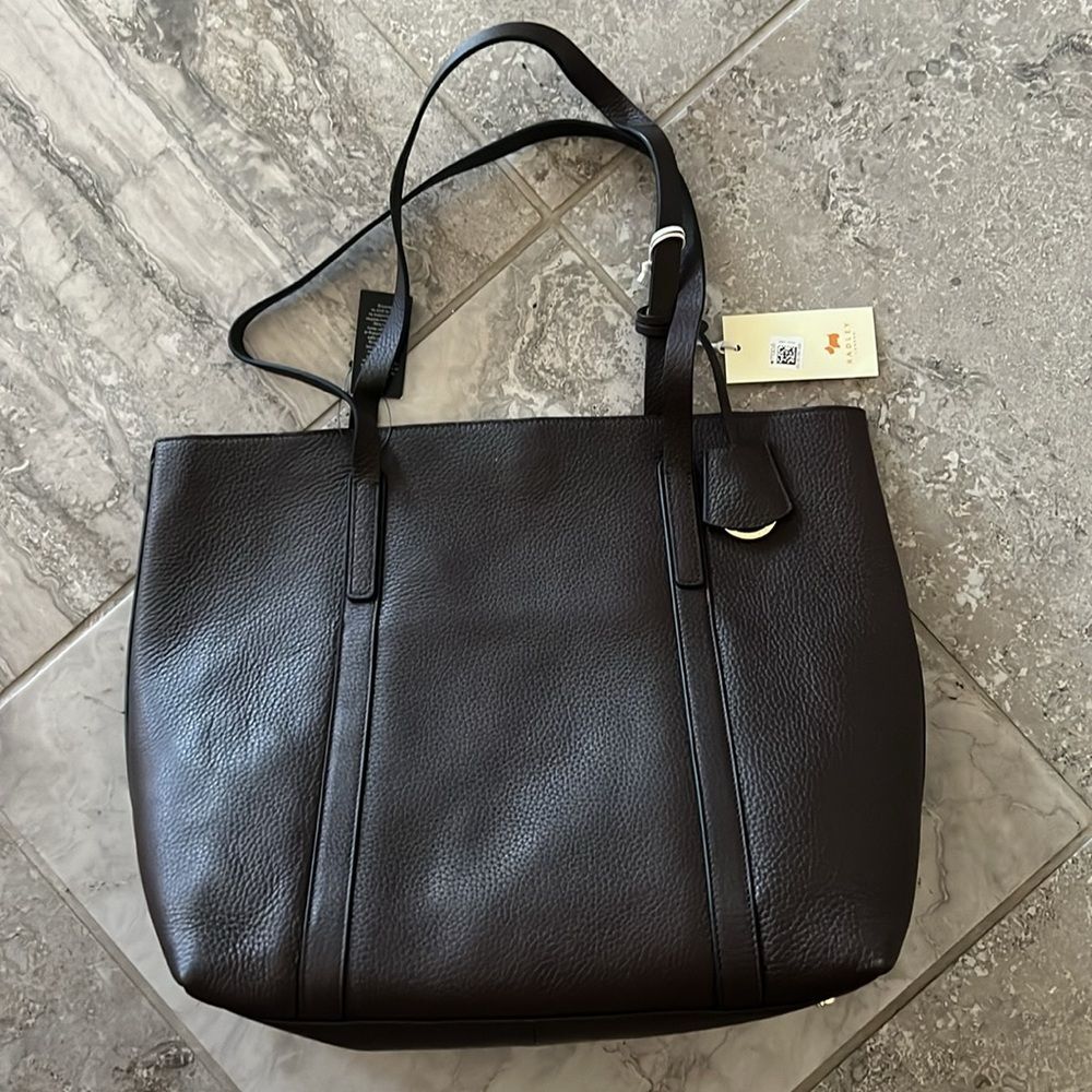 RADLEY London Museum Street Large Open-Top Tote in Dark Brown, NWT - Picture 8 of 16